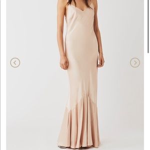 Ghost London slip dress in oyster